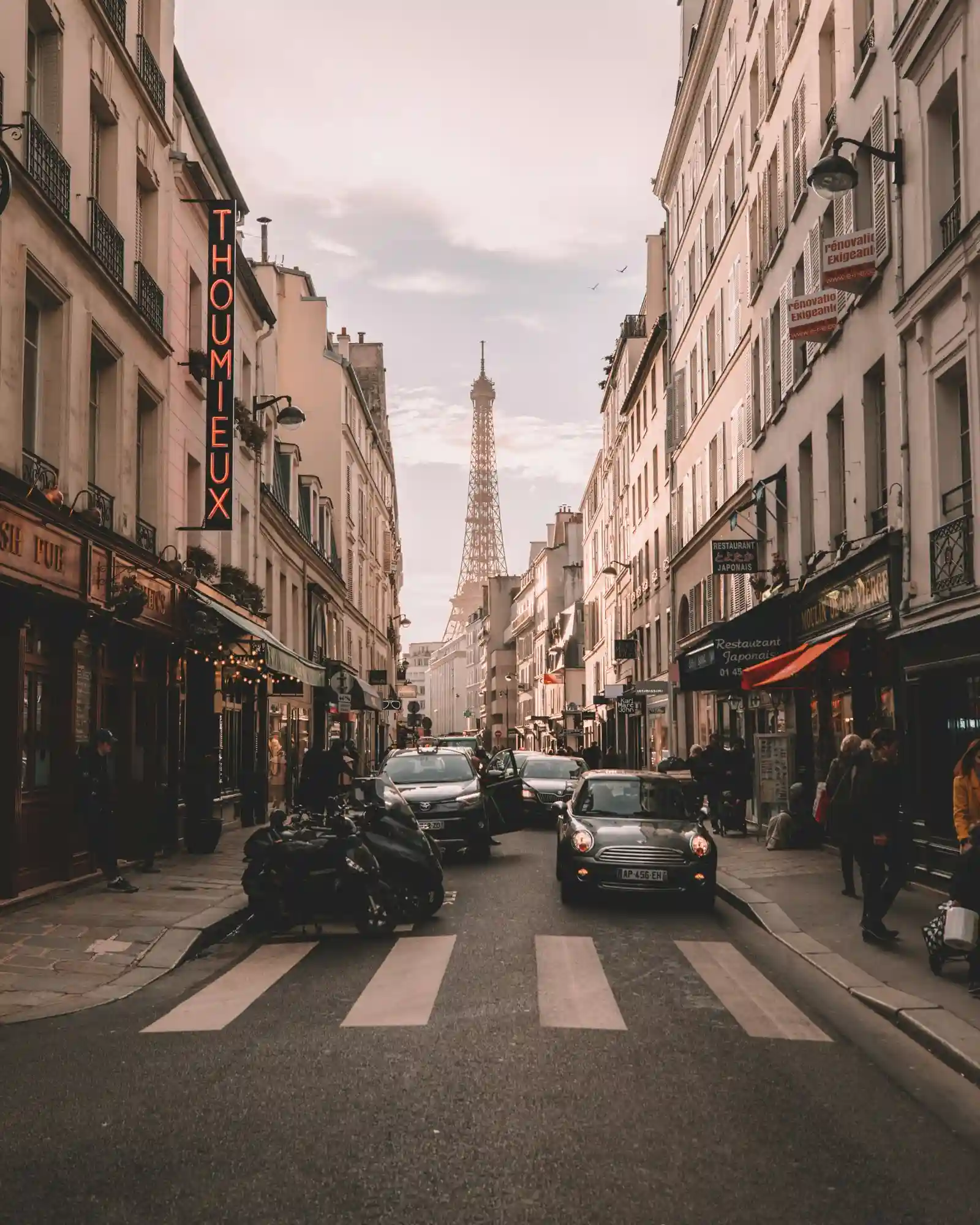 Arrival in Paris
