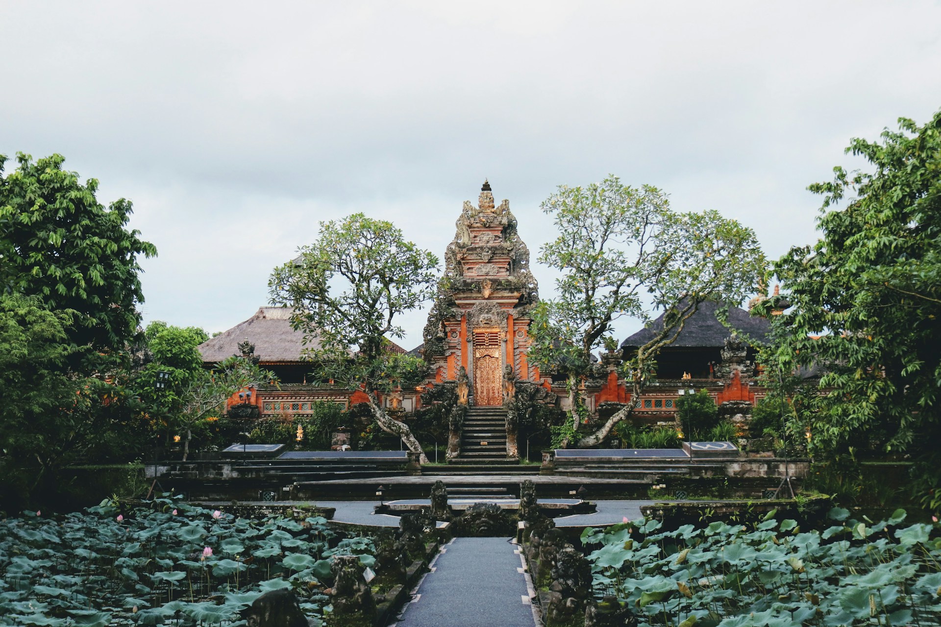 Panoramic travel landscape at sunrise