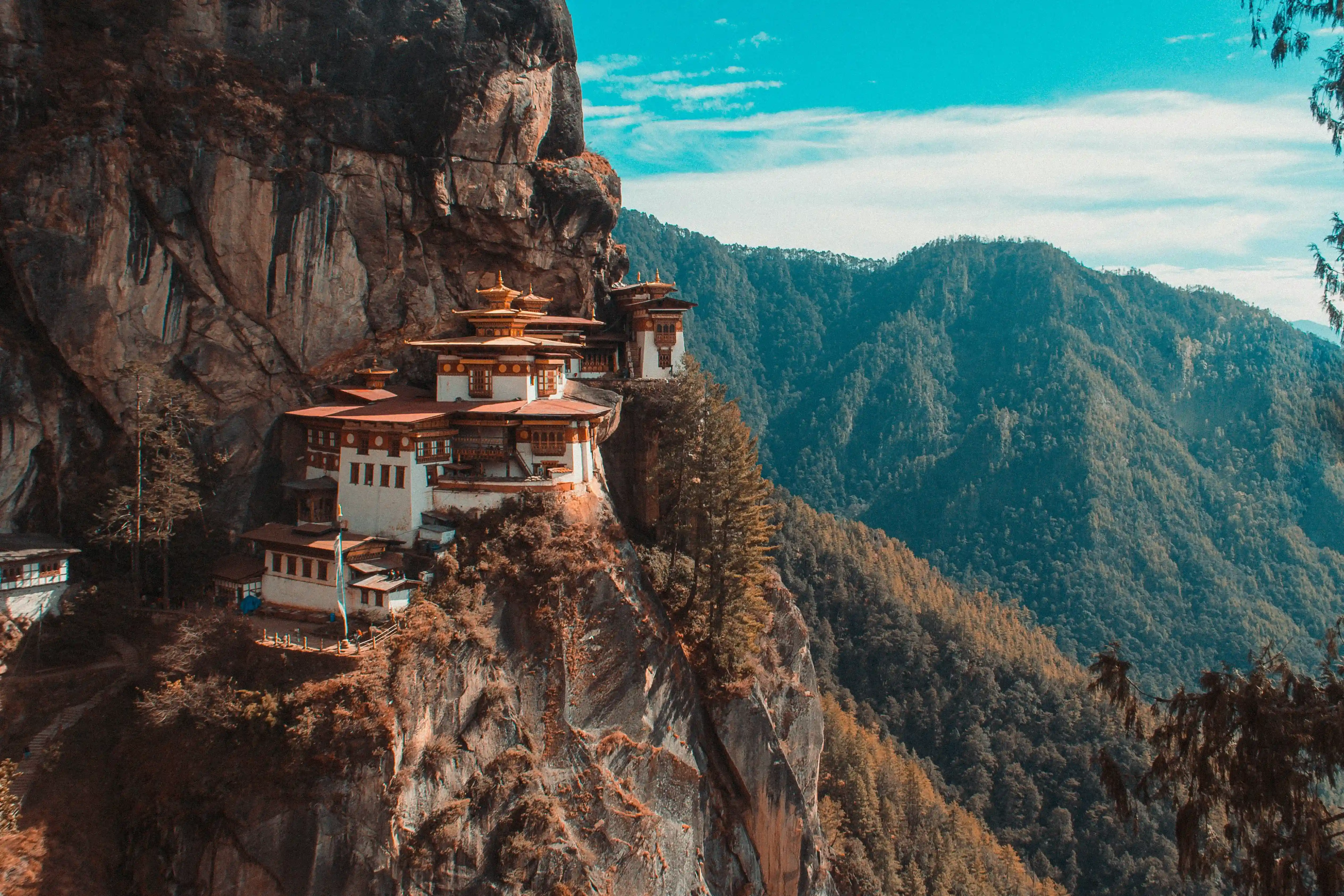 Departure from Paro