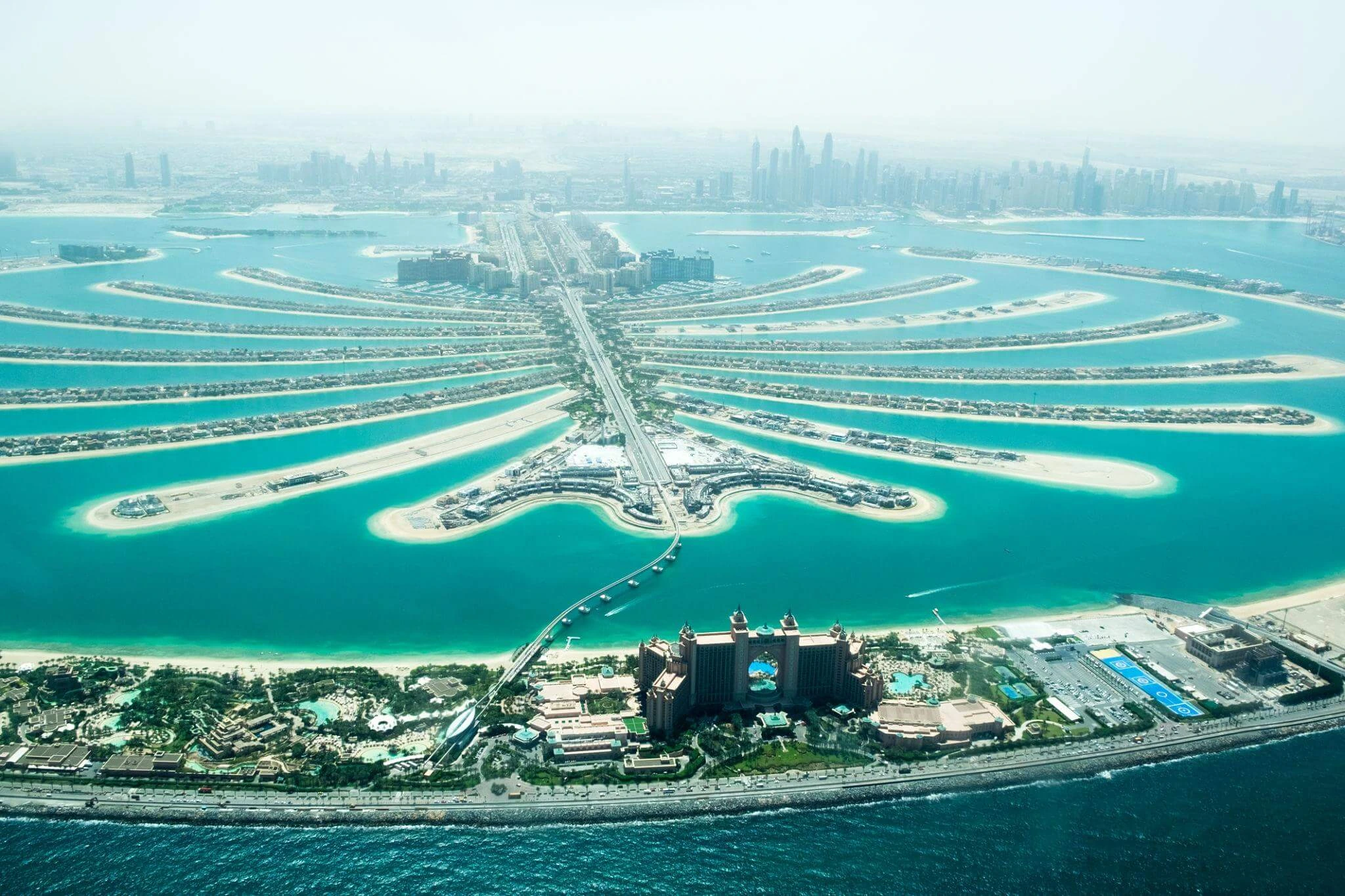Aerial View of The Palm Dubai